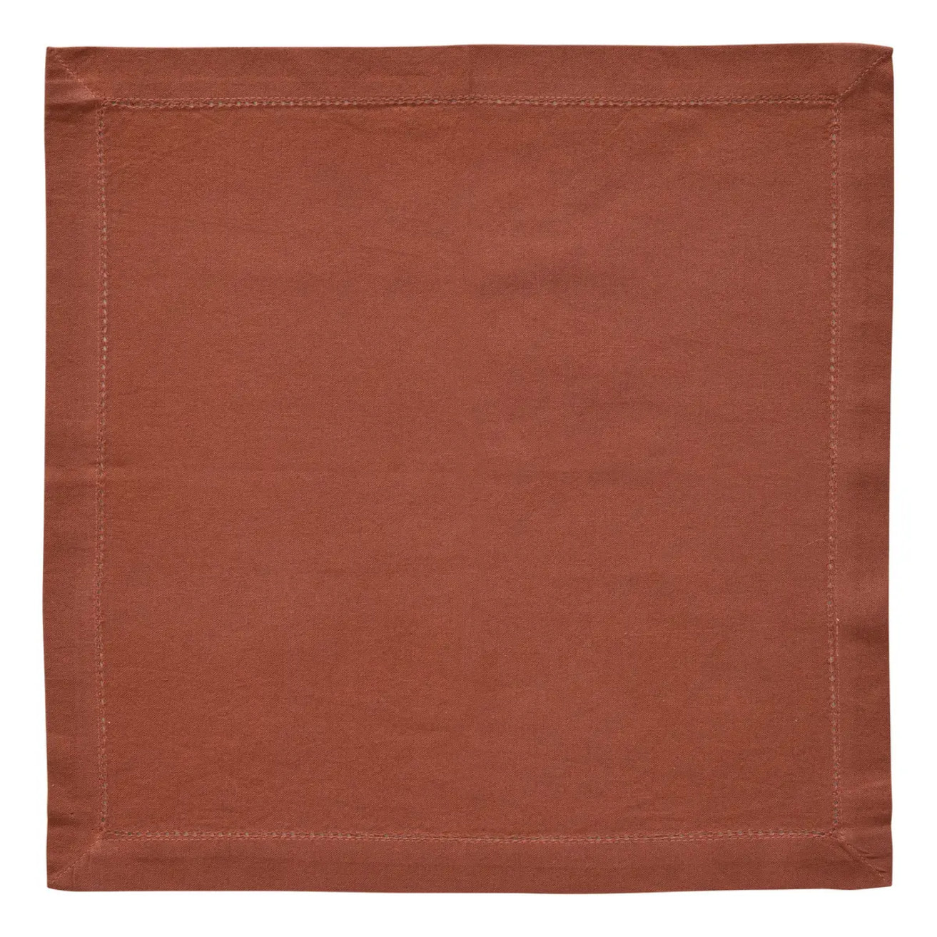 Serviette de table Jane 40x40 terracotta en coton