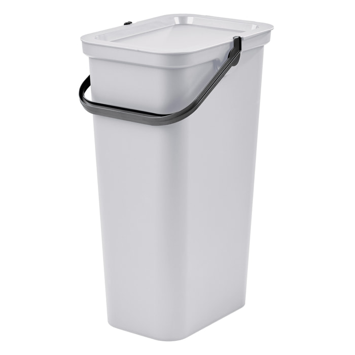 Papelera "moda" con asa blanco