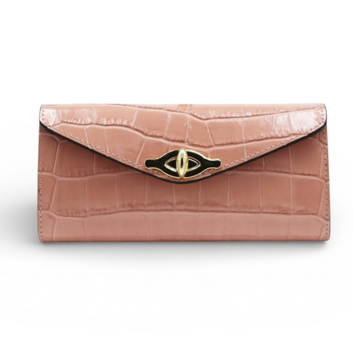 Cartera Cheval Firenze Marlon Croc Rosa