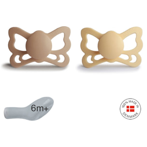 Frigg Pack 2 Chupetes Anat. Silicona Butterfly