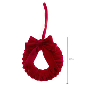 Coroncina con fiocco - Pezzi 3 - ROSSO - Bianchi Dino SpA