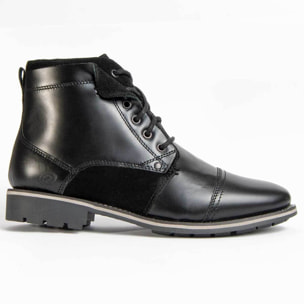 Bota De Piel - Negro