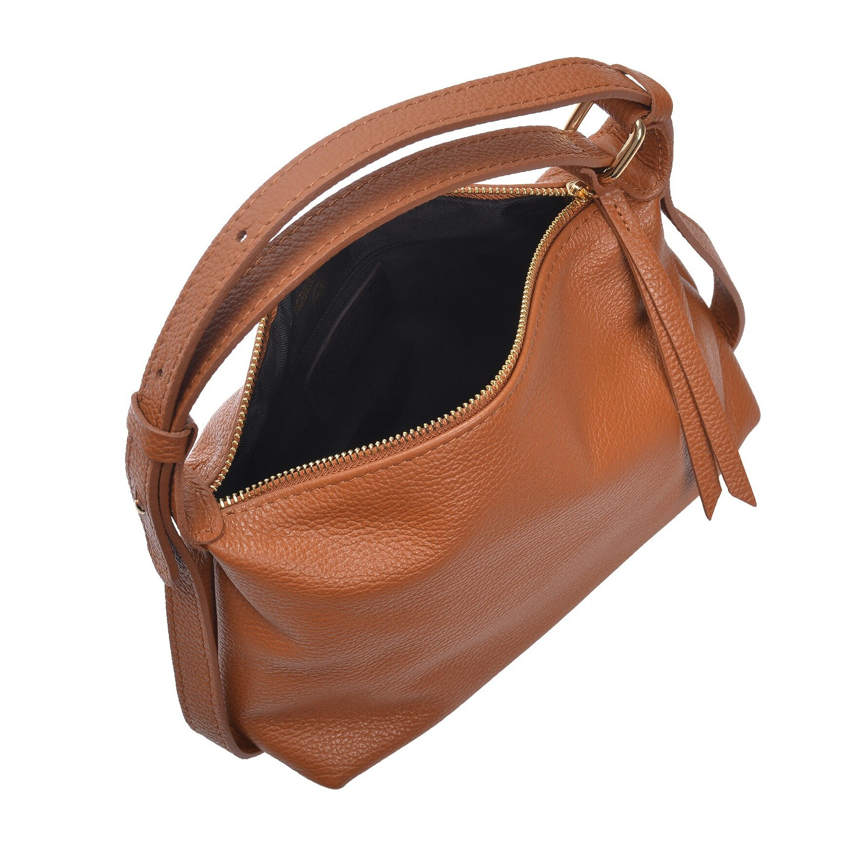 Borsa a tracolla Anna Luchini Cammello