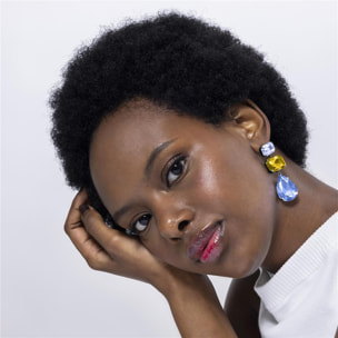 Pendientes Lux by Lux acabadoss en oro amarillo 18k