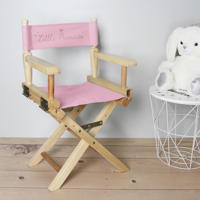 CHAISE DIRECTEUR ENFANT ROSE