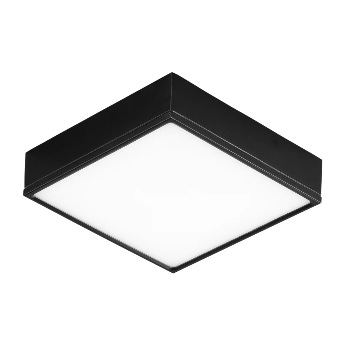 Plafoniera LED KLIO quadrata nera 36W 4000K (Luce naturale) 21 cm.