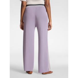 Elena Mirò - Pantalones palazzo mezcla viscosa - Violeta