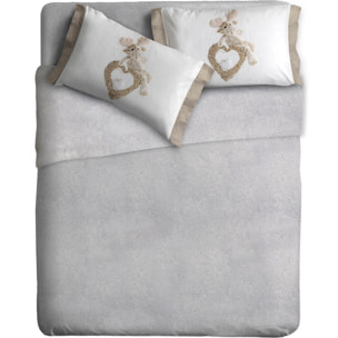 Completo letto fotografico Fine-Art IPERSAN Puro Cotone Renna