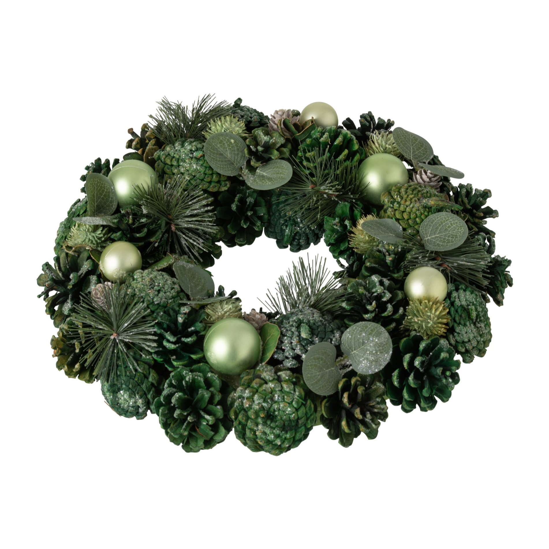 J-Line couronne pomme de pin - vert