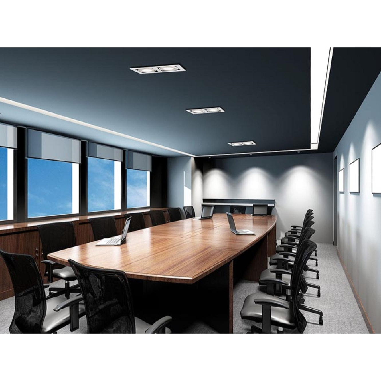 Forlight Downlight Ip23 Cardan Double Gu10/G5,3 100W Blanco