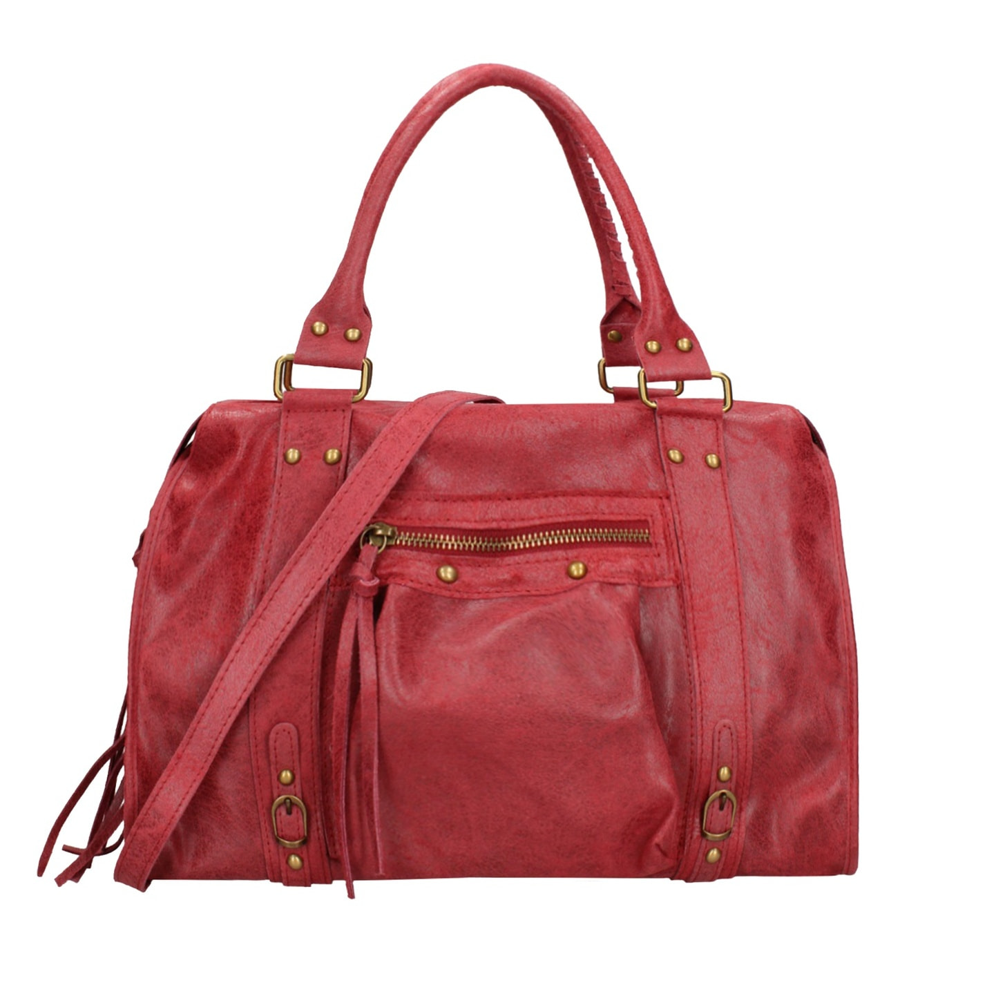 Borsa a spalla da donna - Modello Clara - Vera pelle - 41.0 x 28.0 x 13.0 cm