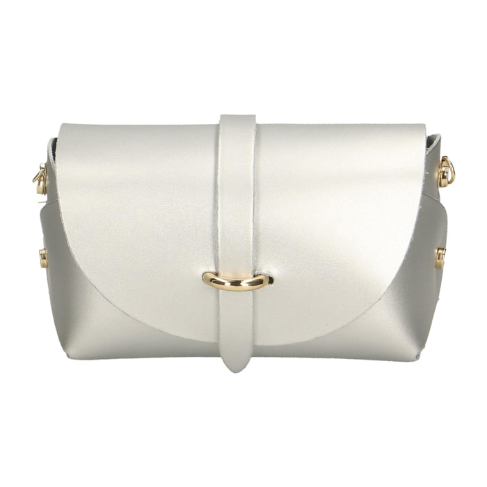 Chicca Borse Borsetta Clutch Argento