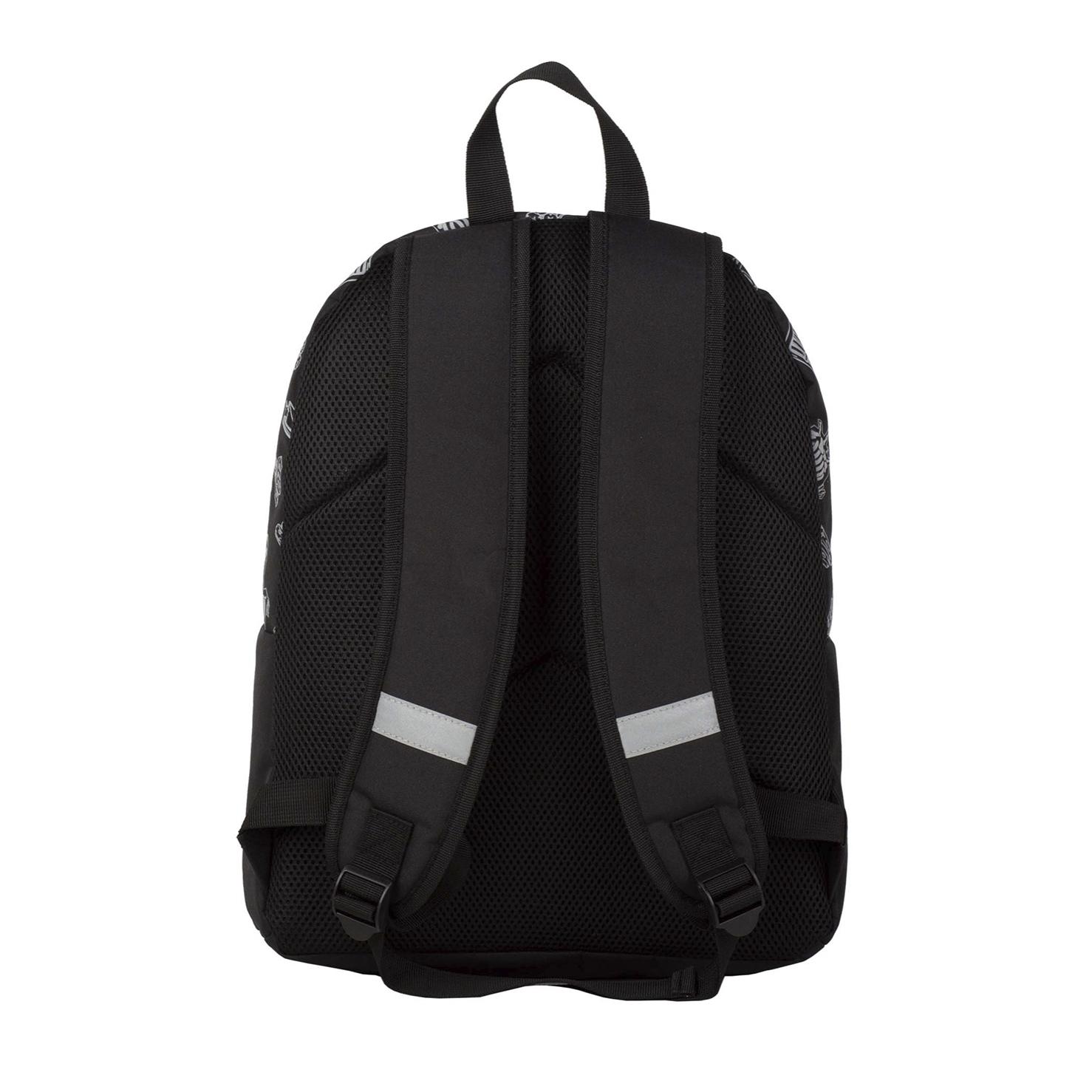 Fortnite Dark Black mochila americano, brilla en la oscuridad. Compartimento portalaptop.