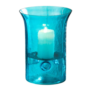 J-Line photophore Tarifa Etroit - verre - azur - extra small