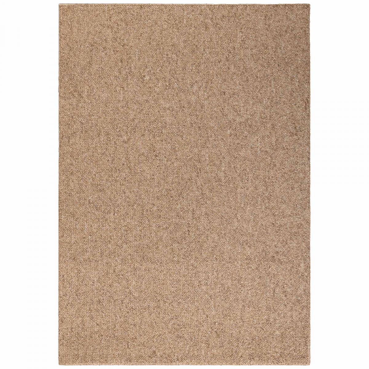 Tapis salon, motif faux uni, poils ras, look chaleureux, entretien