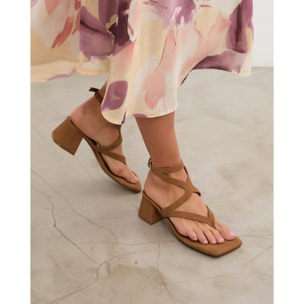 Sandalias de tacón Morey Caramelo 6 cm