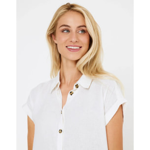 Vestido Midi Lino Blanco - Bayo