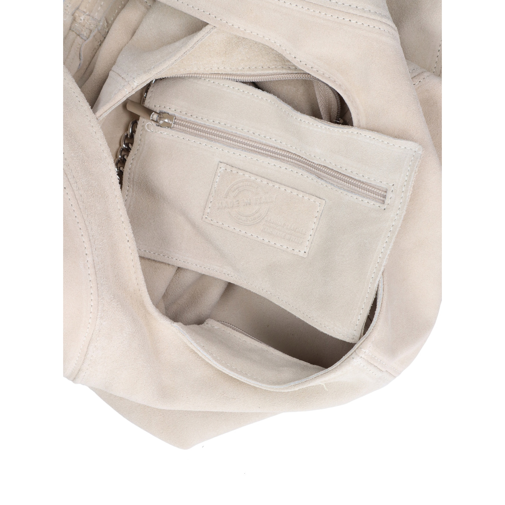 Borsa a mano da donna Made in Italy - Modello Valeria Chic - 100% pelle - 40.0 x 35.0 x 15.0 cm