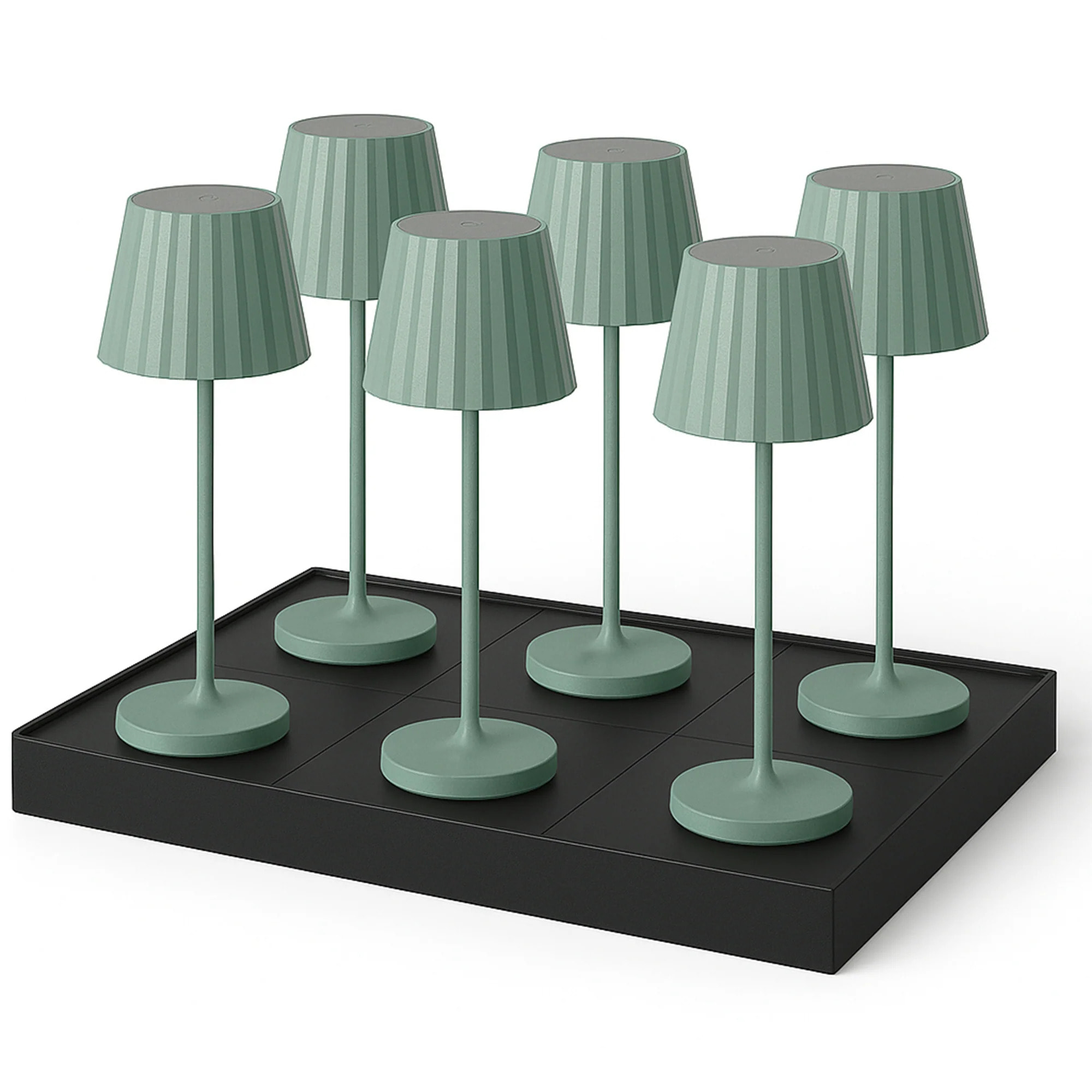 6 Lampe de table ABBY + Socle de charge