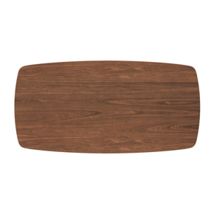 Table basse rectangulaire en bois foncé - Sadi