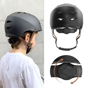 Casque CASR Classico noir et marron taille S
