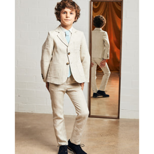 PANTALÓN LINO RÚSTICO NATURAL