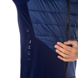 Chaqueta ciclista hombre manga larga azul marino