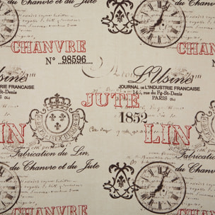 Tissu obscurcissant impression 'usine' - Beige