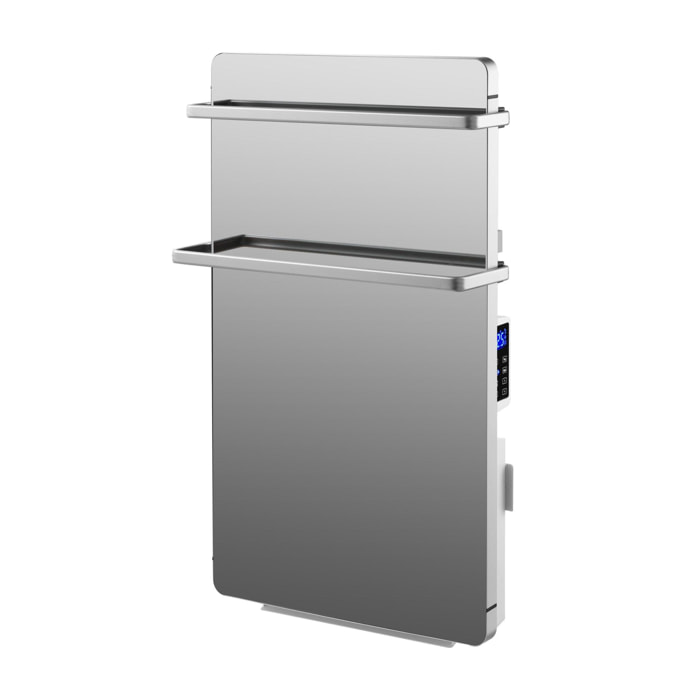 Sèche-serviettes verre trempé miroir display LED 2000W