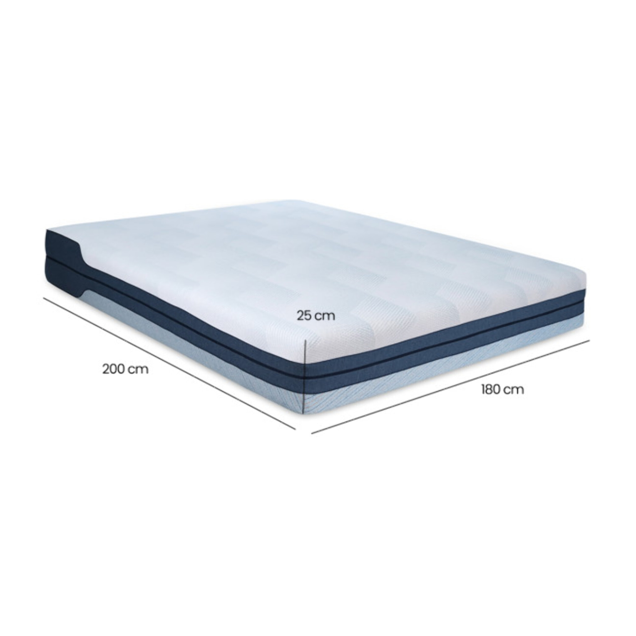 Matelas réversible à mémoire de forme 180x200 cm - REVERSE