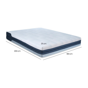 Matelas réversible à mémoire de forme 180x200 cm - REVERSE