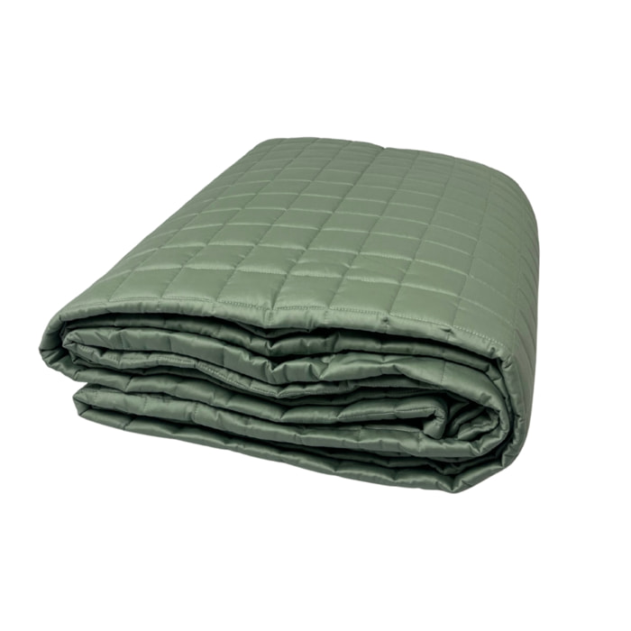 Trapuntino Estivo Leggero 100gr Ideale Primavera/Estate In 100% Raso Cotone Tinta Unita Salvia SV