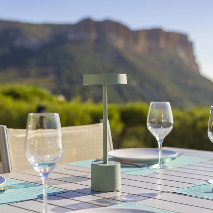 2 Lampe de table sans fil ROBY Vert H30cm