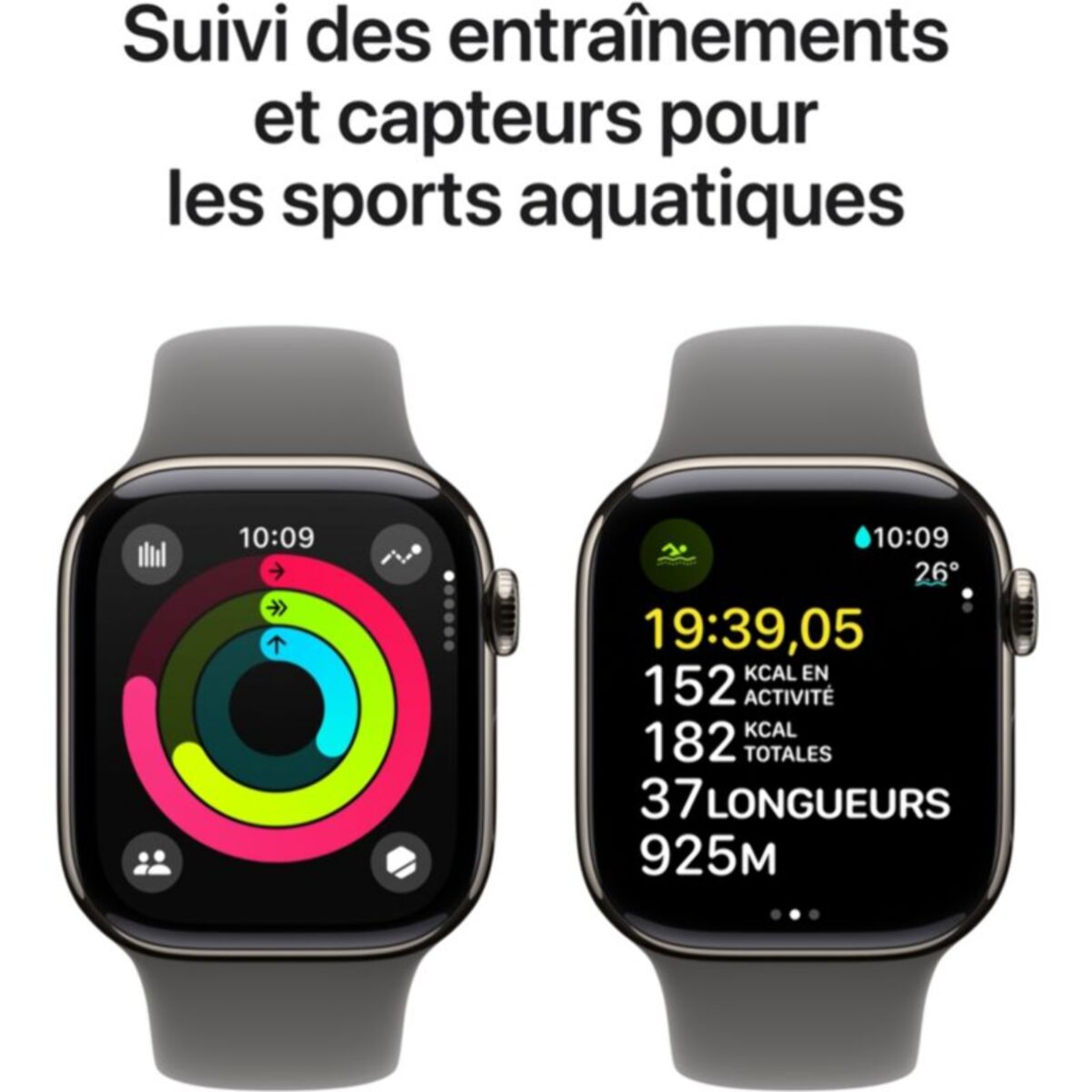 Montre connectée APPLE WATCH Serie 10 46mm Titane Naturel M/L Cell