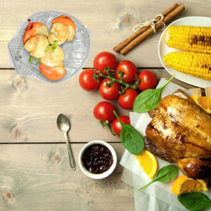 Lot de 10 plats à Saint-Jacques en aluminium  12,5 cm Fackelmann