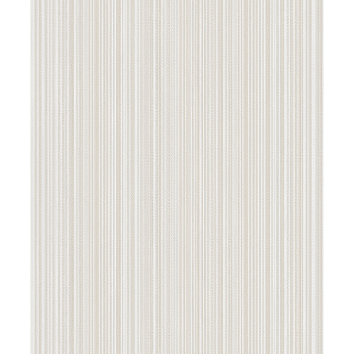 Papier peint rayures fines tissées beige ivoire