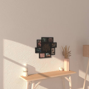 Pèle-mêle "David" 8 photos H46cm noir