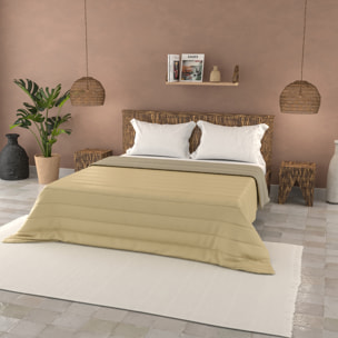 TRAPUNTINO ESTIVO BASIC MATRIMONIALE, TINTA UNITA DOUBLEFACE