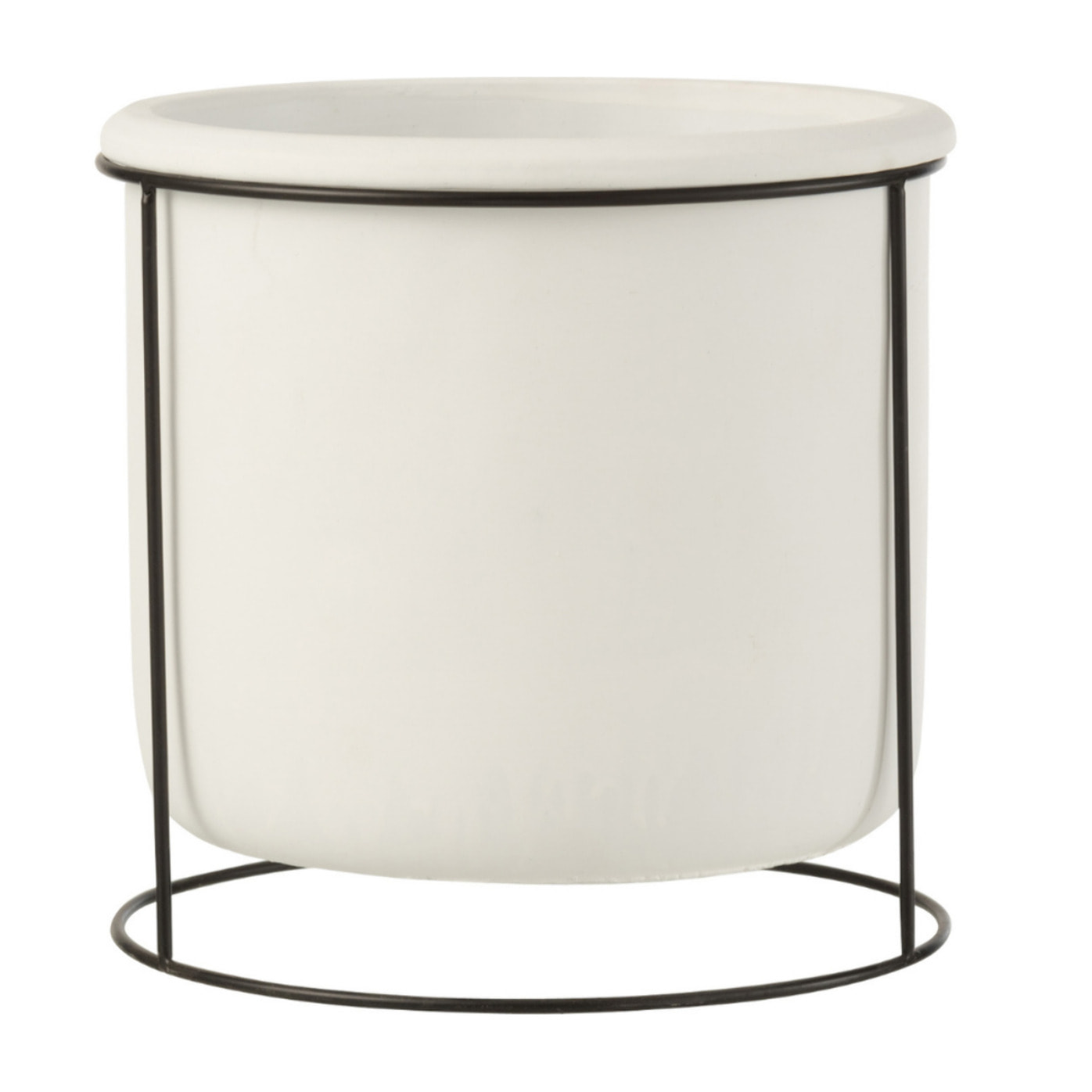 J-Line cache-pot suspendu - ciment - blanc - large - Ø 20 cm