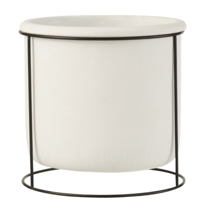 J-Line cache-pot suspendu - ciment - blanc - large - Ø 20 cm