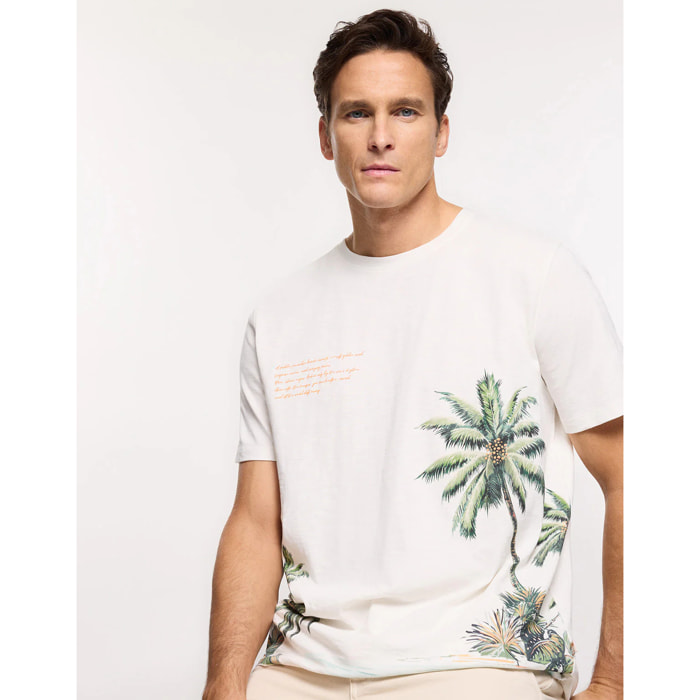 Camiseta Manga Corta Off White - Palmzone