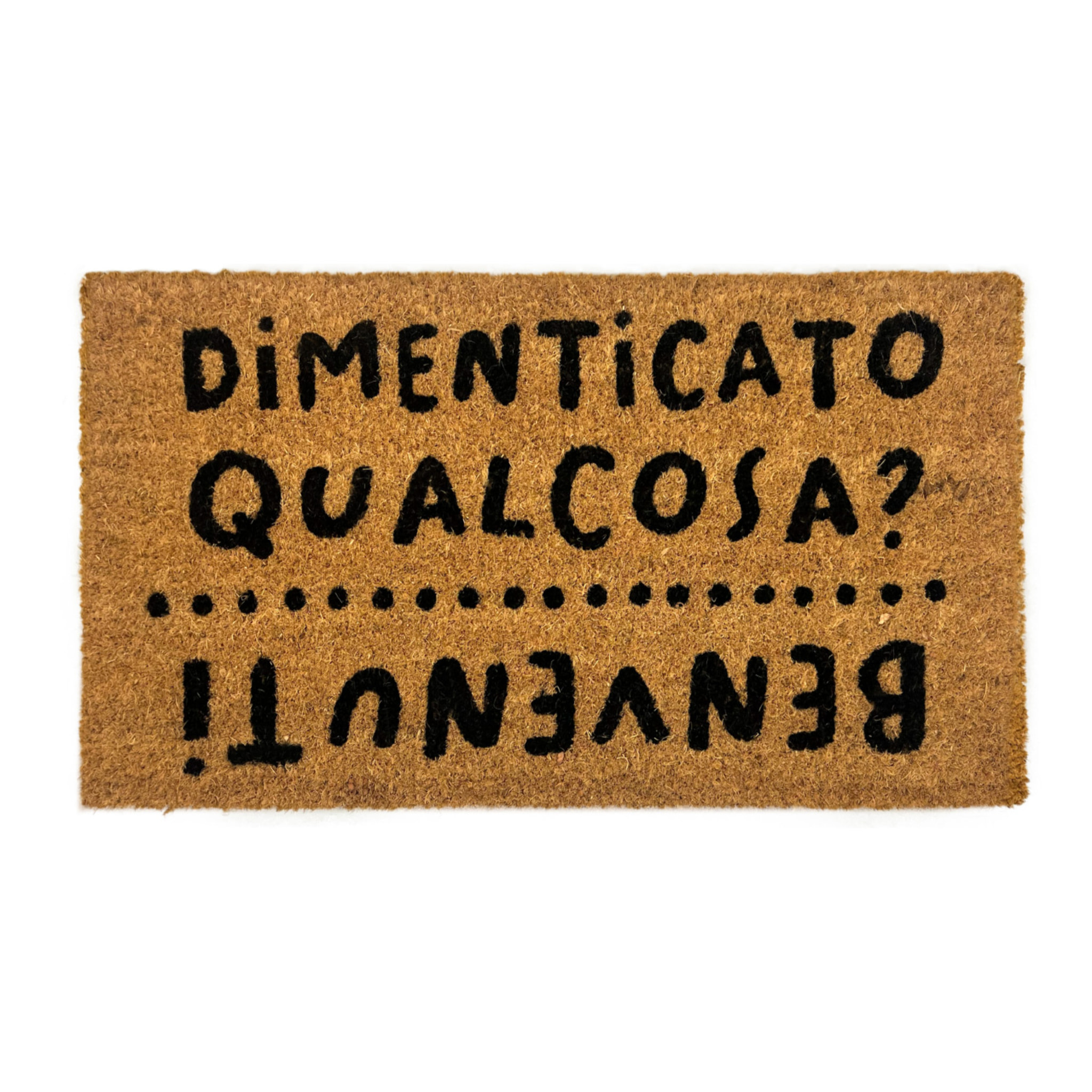 Zerbino Ingresso Casa Antiscivolo In Cocco Scritte Divertenti Dimenticato Qualcosa