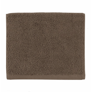 Drap de bain uni en coton, AQUA, Marron Sarrazin