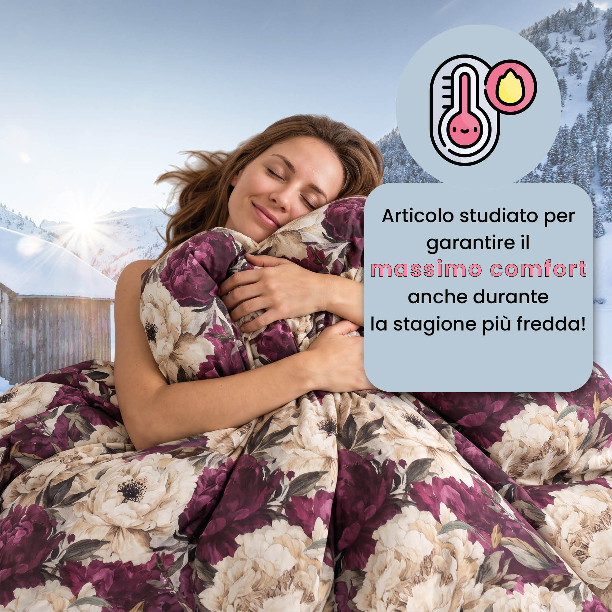 TRAPUNTA INVERNALE INFINITY - 300gr - 100% Microfibra - Made in Italy