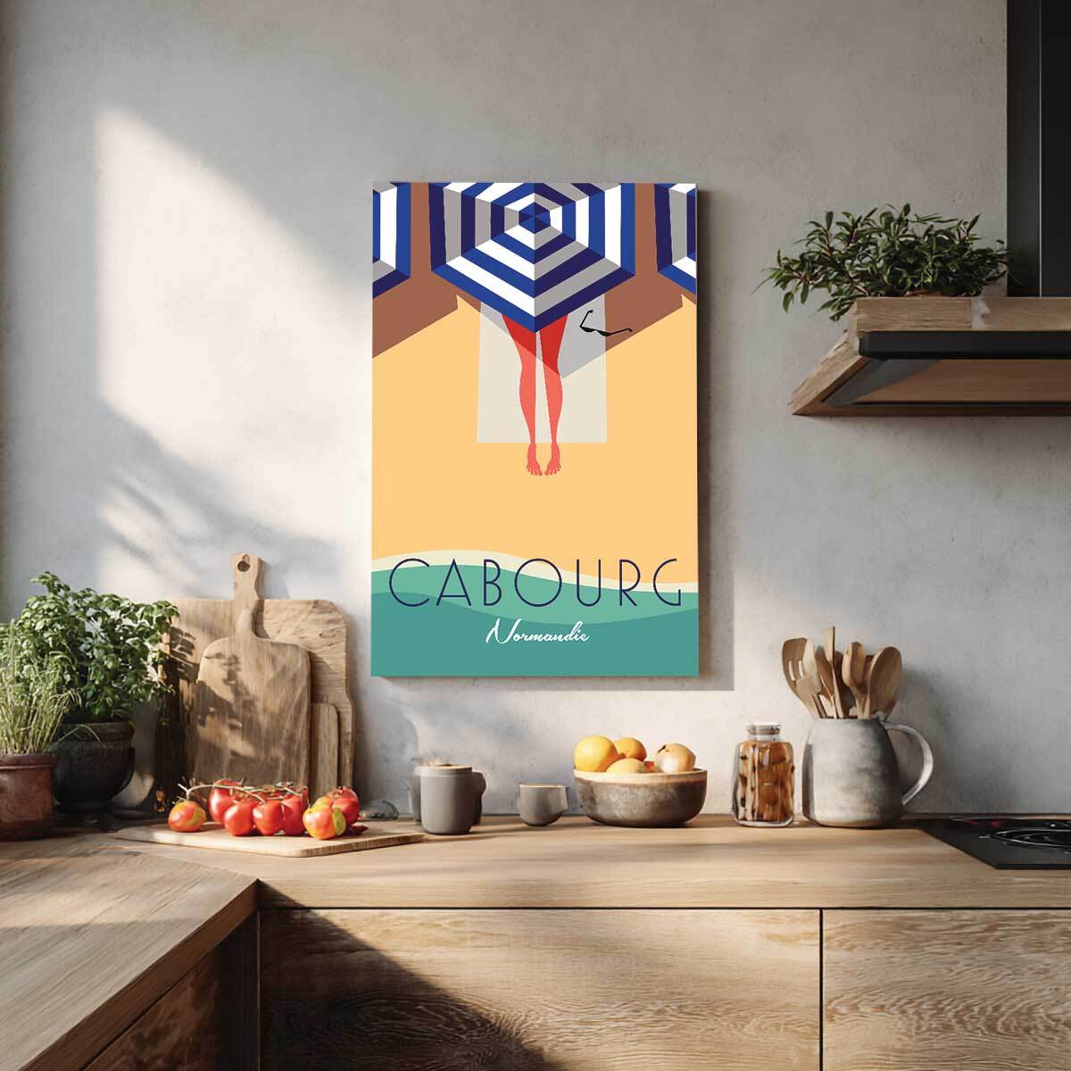 Tableau ville Cabourg Tableau alu Dibond