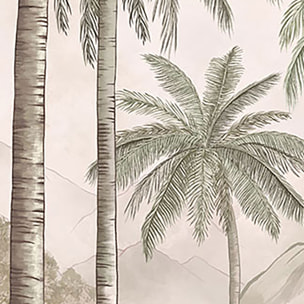 Papier peint tropical Intissé