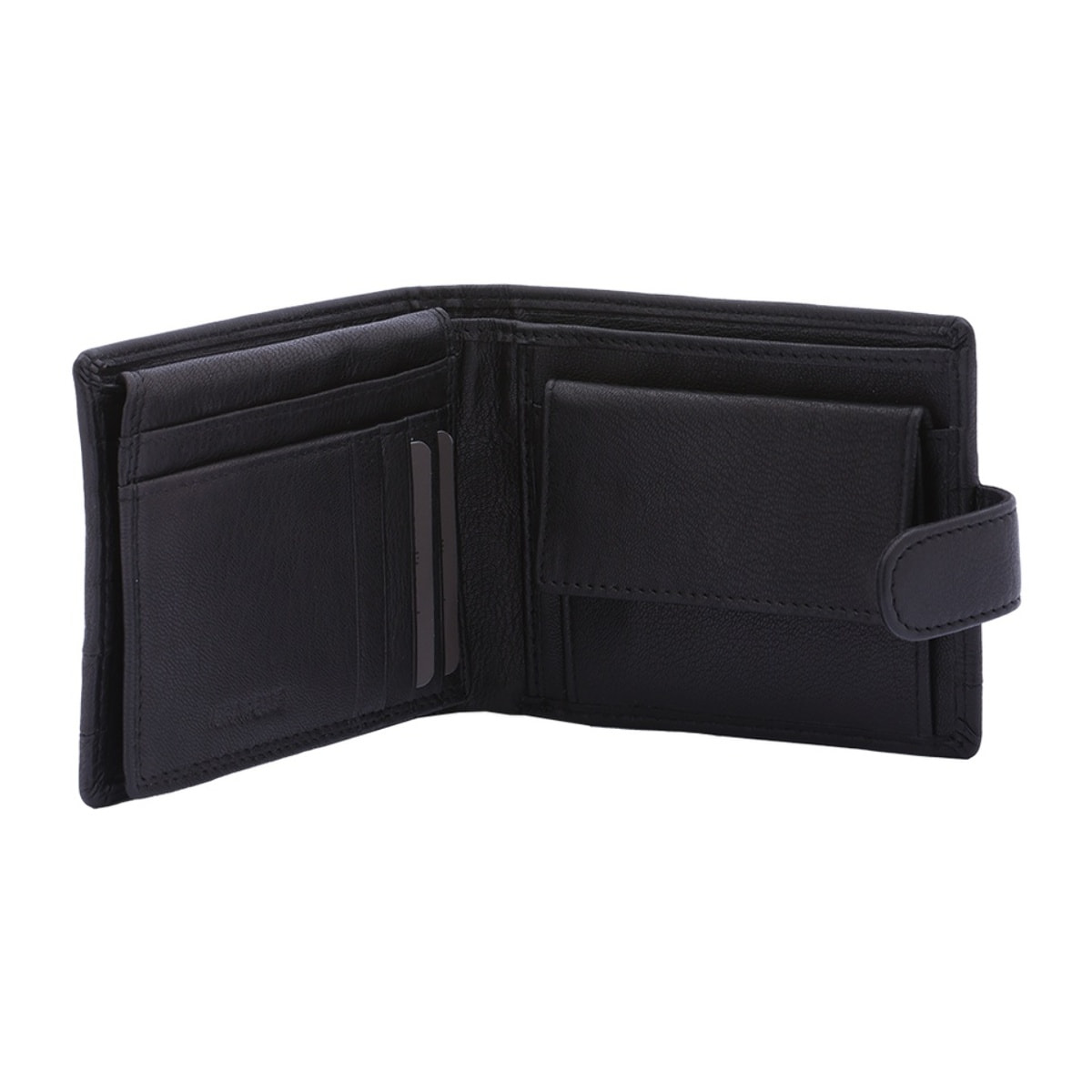 Portafoglio uomo in vera pelle - Modello False - Casual - 9.5 x 12.0 x 2.5 cm