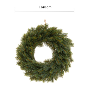 Corona natalizia - Pezzi 2 - 40xH10x40cm - Bianchi Dino SpA