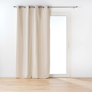 Rideau en poly-coton recyclé - Lin