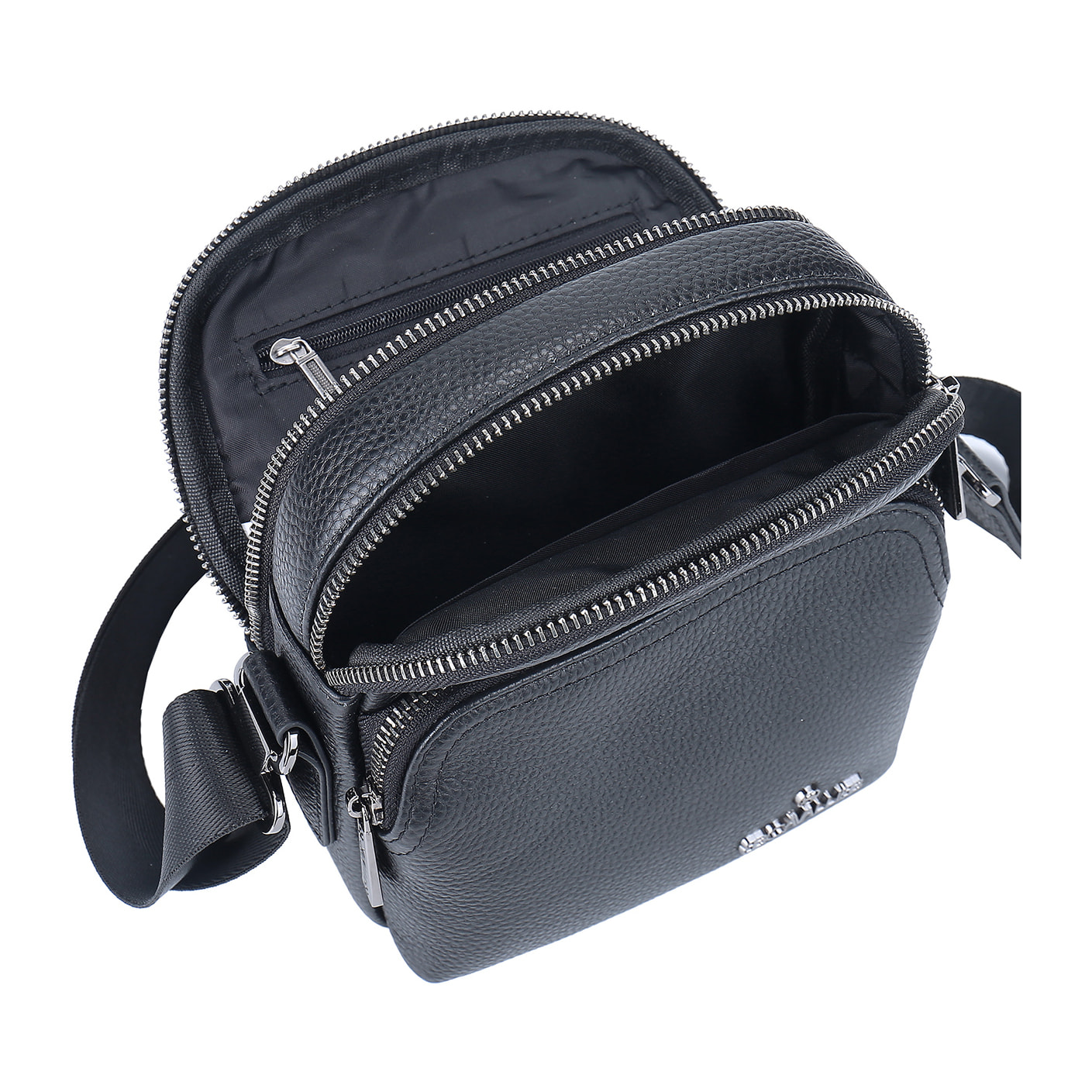 Borsa a tracolla  da uomo In Vera pelle Made in Italy 16x20x9 cm